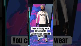 You can finally wear jerseys with compression shirts in 2K25 2kcommunity 2K25 2kcontentcreator [upl. by Rape949]