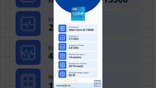 Processeur intel i513500 Tunisie  Navicom [upl. by Antoine415]