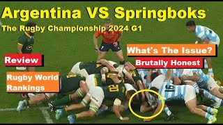 Review Argentina VS Springboks 2024 The Rugby Championship R5 Reaction Assessment Analysis Recap [upl. by Svoboda]