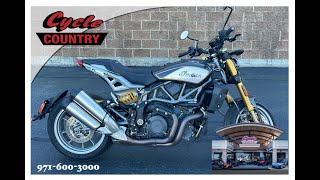 2023 Indian FTR Carbon Edition for sale at Cycle Country in Salem Oregon [upl. by Ariamo]