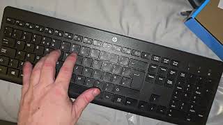 Unboxing of HP 230 Wireless Keyboard amp Mouse Combo Set 24 GHz Wireless USBA Nano Receiver [upl. by Mainis]