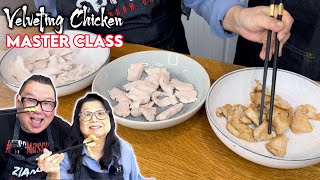 How Chinese Chefs Velvet Chicken MASTER CLASS 🍗 Mum and Son professional chefs cook [upl. by Hserus310]