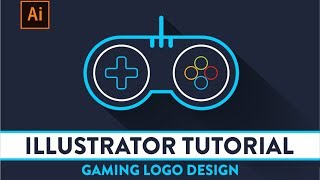 Illustrator Tutorial  Game Logo Design [upl. by Atinrehs57]