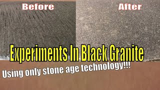 Ancient Stone Working Techniques Experiments with Black Granite on Removing Striations [upl. by Schnapp738]