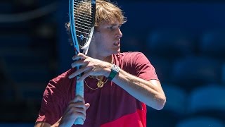 Alex Zverev prepares for Mastercard Hopman Cup [upl. by Ettenowtna]