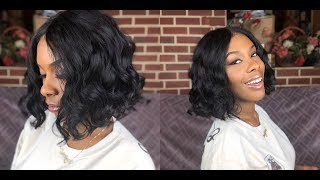 2599 Blunt Wavy Short Bob 😱 BOBBI BOSS PREMIUM SYNTHETIC WIG  M975 TAMAR  HairSoFlyShop [upl. by Tillo]