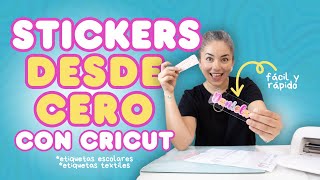 ETIQUETAS ESCOLARES CON CRICUT [upl. by Walcoff]