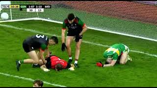 HUGE HIT GLEN V ST BRIGIDS 2024 ALL IRELAND CLUB FOOTBALL FINAL [upl. by Hakan]