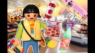 SAHRA geht ALLEINE EINKAUFEN😊  Im SUPERMARKT von Playmo City  Playmobilgeschichte deutsch [upl. by Staal596]