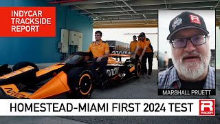 IndyCars First 2024 Test — Trackside Report from Homestead [upl. by Carlee]