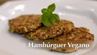 Receita de Hambúrguer Vegano [upl. by Ayle]