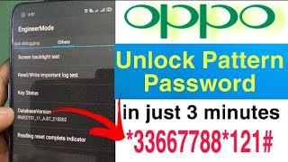 All Oppo Reset Password How to fix forgot lockscreen Password Any oppo device [upl. by Dusa]