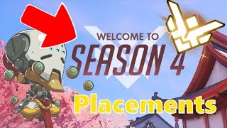 Top 500 Season 4 Placement Matches  MuffinzRage Overwatch Gameplay [upl. by Ahsenor]