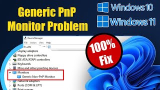 Fix Windows 1110 Generic PnP Monitor Problem [upl. by Inilahs]