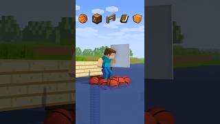 Will A Basketball Boat Hold My Weight Inspired by MrBeast minecraft steve shorts trending [upl. by Nnyllatsyrc189]