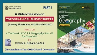 Interpretation of Topographical Survey Maps Part 1 For ICSE Exam 202425 onwards by Veena Bhargava [upl. by Nadabas]