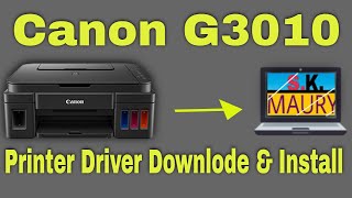 Install amp Download Canon G3010 Printer Driver on Windows 1087 [upl. by Maura677]