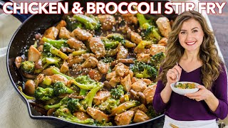 One Pan Chicken and Broccoli Stir Fry  Dinner in 30 Minutes [upl. by Cumine]