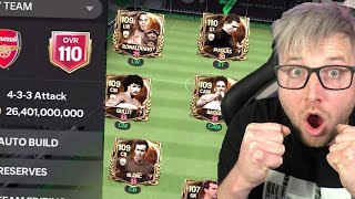 We Opened The 105 OVR Black Friday Pack and Built a 110 OVR Full Ballon dOr Squad in FC Mobile [upl. by Klingel285]