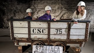 Strataca salt mine tour Kansas with kids April 2024 [upl. by Yemorej338]