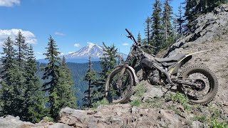 Boundary Trail 1 Badger Lake to Craggy Peak 3 on a Trials Bike Gifford Pinchot NF  TRS Xtrack [upl. by Paloma]