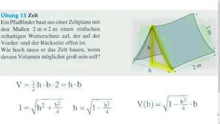 C1 Ich kann Extremalprobleme auch dann lösen wenn dazu ein Quadrieren der Zielfunktion notwendig is [upl. by Muire]