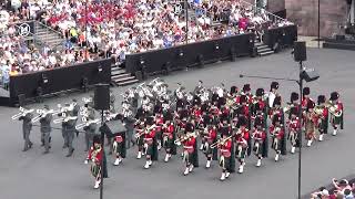 Basel Tattoo 2023 march on Massed Band for finale [upl. by Annaid]