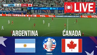 🔴 LIVE  Argentina vs Canada  Copa America 2024  SEMIFINAL  Full Match Streaming [upl. by Alisun]