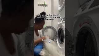 Stop using baking soda amp vinegar in your laundry unless…laundryday [upl. by Edrock412]