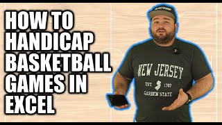 How To Handicap Basketball Games In Excel  NBA NCAAB College Analytics [upl. by Quent]