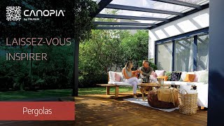 Pergolas adossée de CANOPIA Design Innovation et Confort [upl. by Audre]