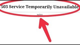 503 Service Temporarily Unavailable Website in Browser Problem [upl. by Felecia819]