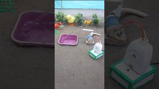 How to make DIY tractor water pump project shorts waterpump toys 3diytractorwaterpump toys [upl. by Ellingston]