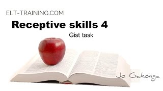 CELTATeaching receptive skills 4 [upl. by Aicnelav]