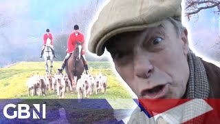 Boxing Day hunt is an ENGLISH TRADITION  Nigel Farage speaks to public [upl. by Atorod]