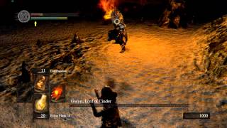 Gwyn Lord of Cinder Boss Fight SL1 No parries Dark Souls [upl. by Mayfield641]