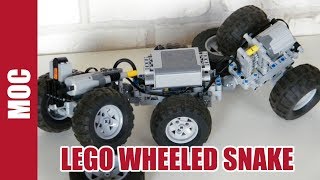 Lego Technic  RC Wheeled Snake By Nico71 [upl. by Ecnirp703]