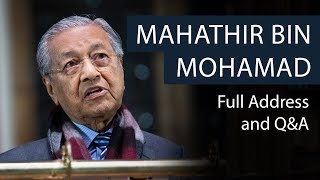 Mahathir Bin Mohamad  Full Address and QampA  Oxford Union [upl. by Eniawed]