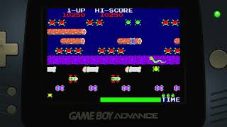 Konami Collectors Series Arcade Advanced Frogger Nintendo Game Boy Advance Emulated [upl. by Lennie]