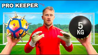 Can a Pro Keeper Stop these DANGEROUS Footballs [upl. by Notfa]