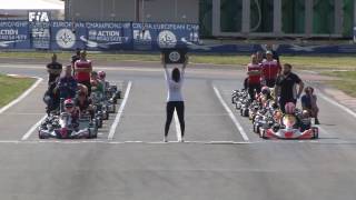 CIK FIA EUROPEAN CHAMPIONSHIP 2017 ROUND 1 KZ FINAL [upl. by Cchaddie]