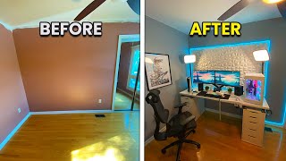 Transforming My EMPTY Room Into My DREAM Setup Room [upl. by Hsirk501]