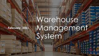 Warehouse Management SystemWMS [upl. by Enellek]