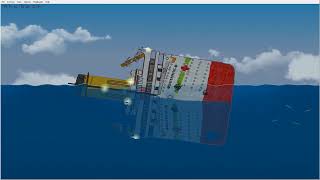 Britannic Sinking Animation  Floating Sandbox [upl. by Aicek]