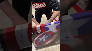 Captain America Shield iosonounvirtuale captainamerica marvelstudios marvel hasbro unboxing [upl. by Adnohs]