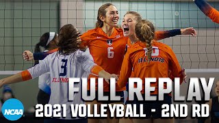 Illinois v Kentucky 2021 NCAA volleyball 2nd round  FULL REPLAY [upl. by Endo]