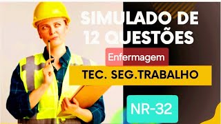 Simulado de Segurança do Trabalho NR 32  Teste Seus Conhecimentos SimuladoNR32 [upl. by Wildermuth]