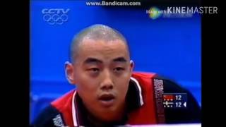 Table Tennis Olympic 2000 Waldner vs Liu Guoliang highlights [upl. by Aleehs]