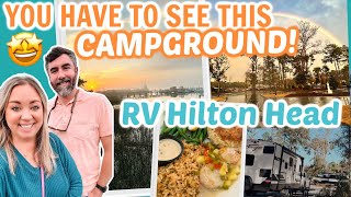 YOU WONT BELIEVE THIS RV RESORT  NICEST CAMPGROUND WEVE EVER SEEN  HILTON HEAD RV VACATION [upl. by Ael339]