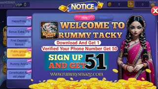 Get 51 l New Rummy Earning App Today l Rummy New App Today l New Rummy App [upl. by Ikairik]